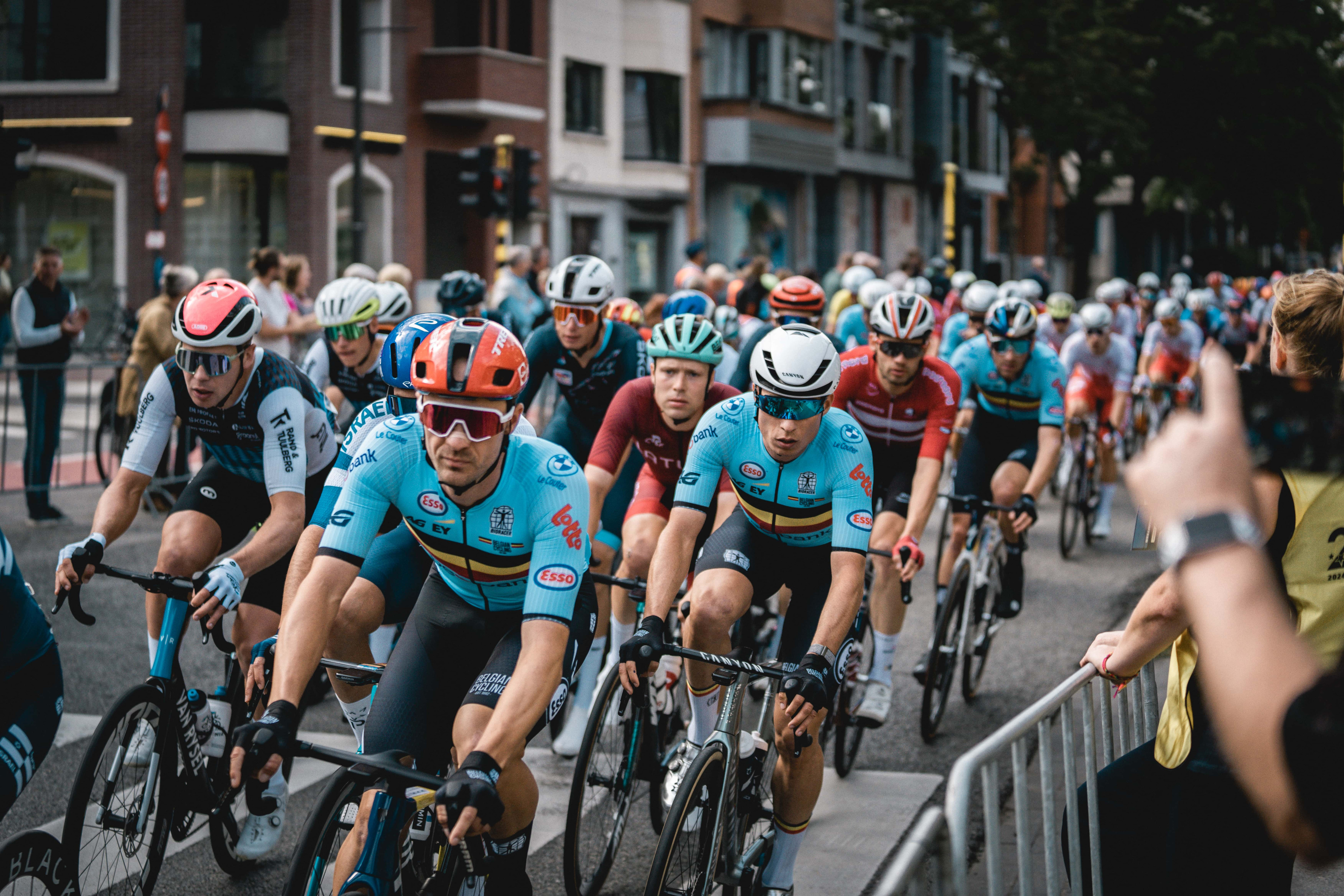 Men pr peloton in Hasslet during 2024 European Championships in Limburg