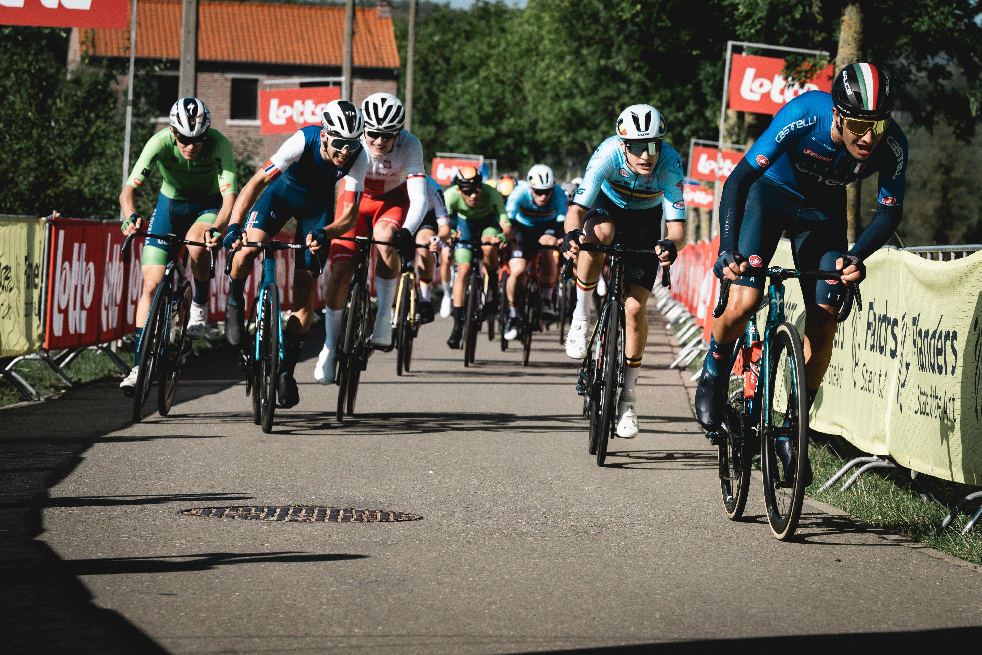 Racing up Zammelenberg during 2024 European Championships in Limburg